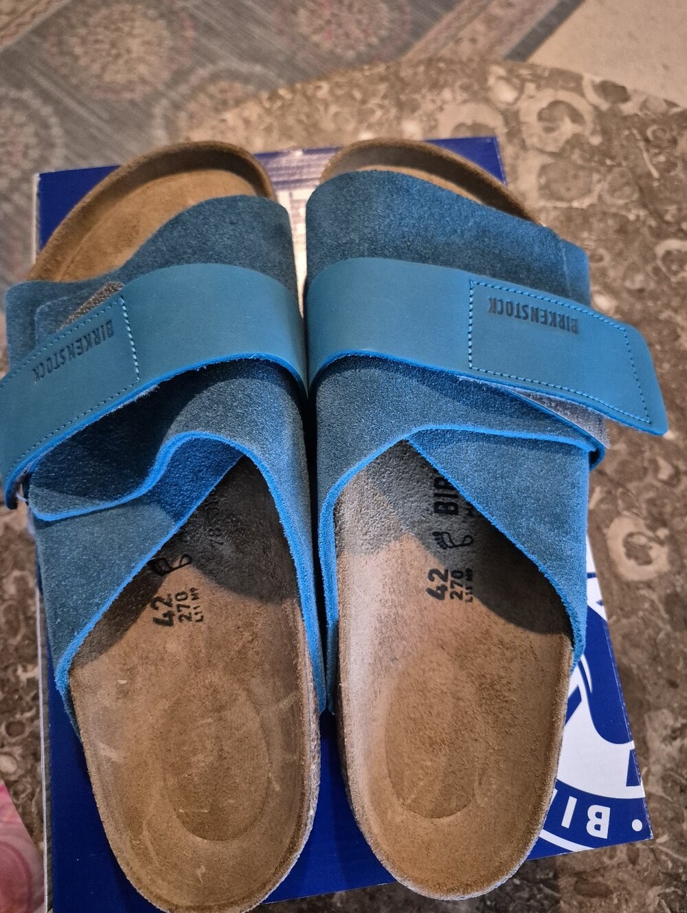 Birkenstock Kyoto Turquoise Nubuck Size 42 NWT Womens Size 11-11.5 or Mens 9-9.5